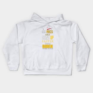 Gas Prices are Going up Faster Than B-iden Votes at 3 Am - Funny Sarcastic Saying Kids Hoodie